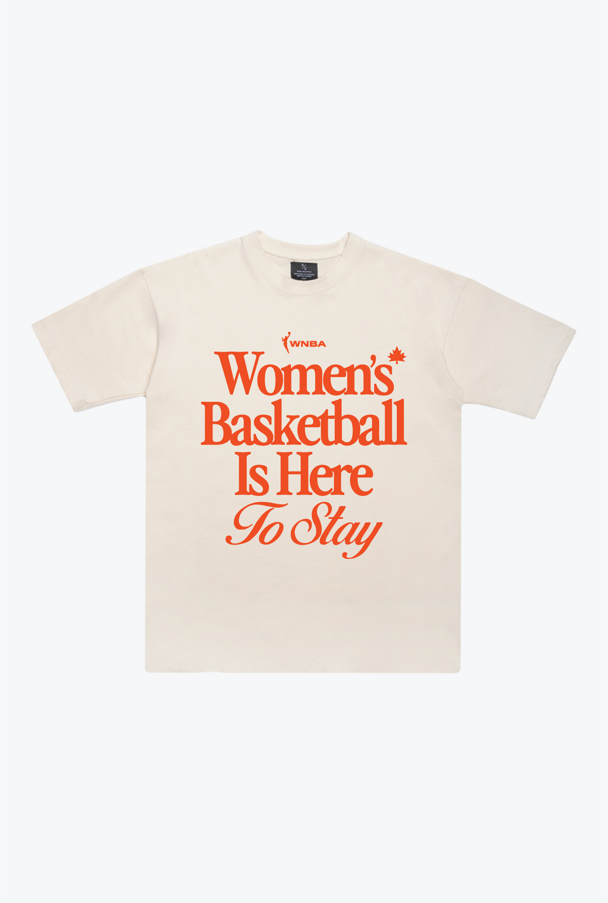 WNBA Women's Basketball is Here to Stay Heavyweight T-Shirt - Ivory