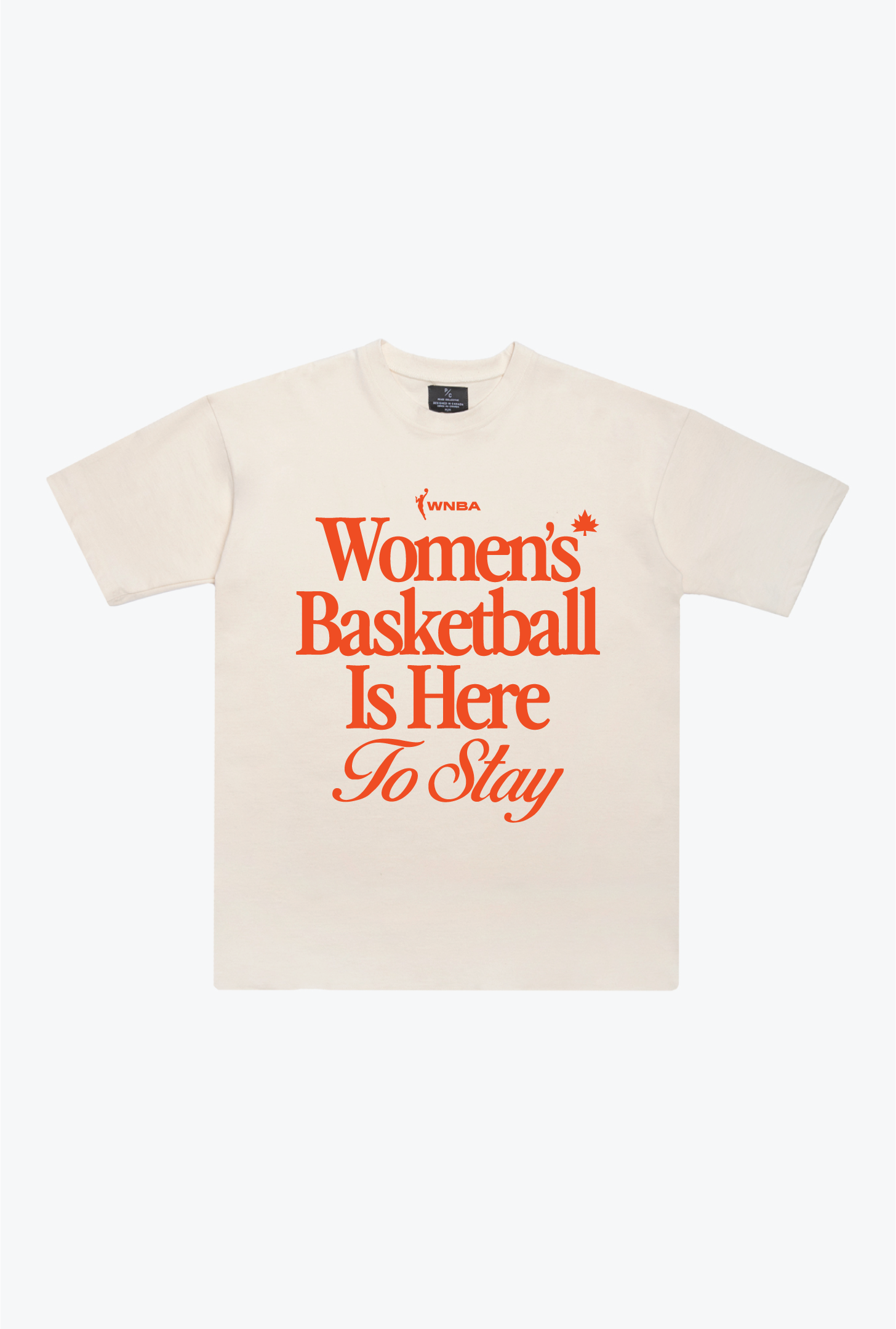 WNBA Women's Basketball is Here to Stay Heavyweight T-Shirt - Ivory