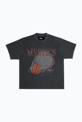 Washington Mystics Heavyweight T-Shirt - Off Black