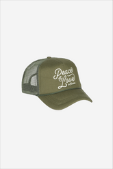 Peace & Love in Toronto Trucker Hat - Olive