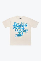 Breaking Barriers One Play at a Time Heavyweight T-Shirt - Ivory