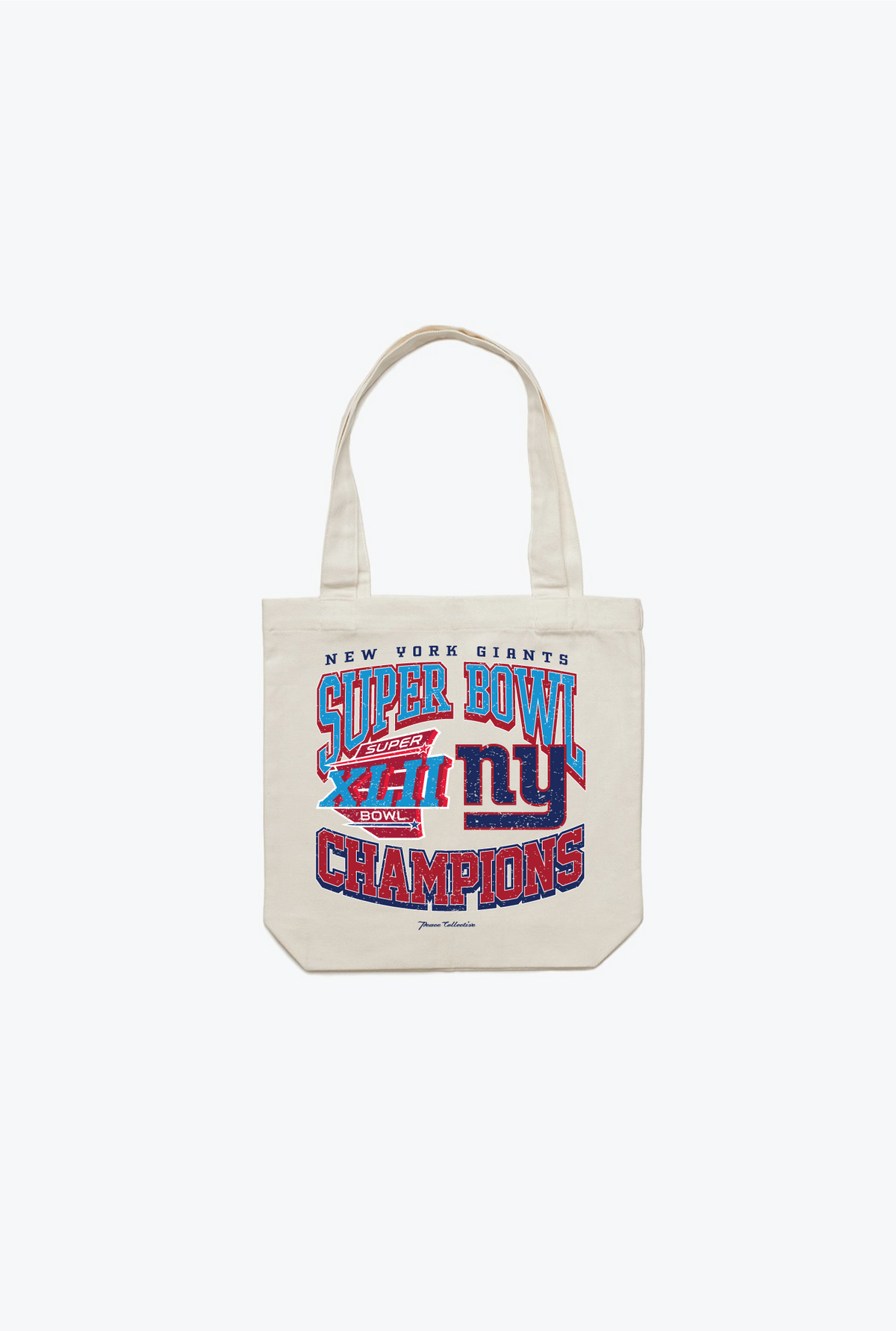 New York Giants Super Bowl XLII Tote Bag - Ivory