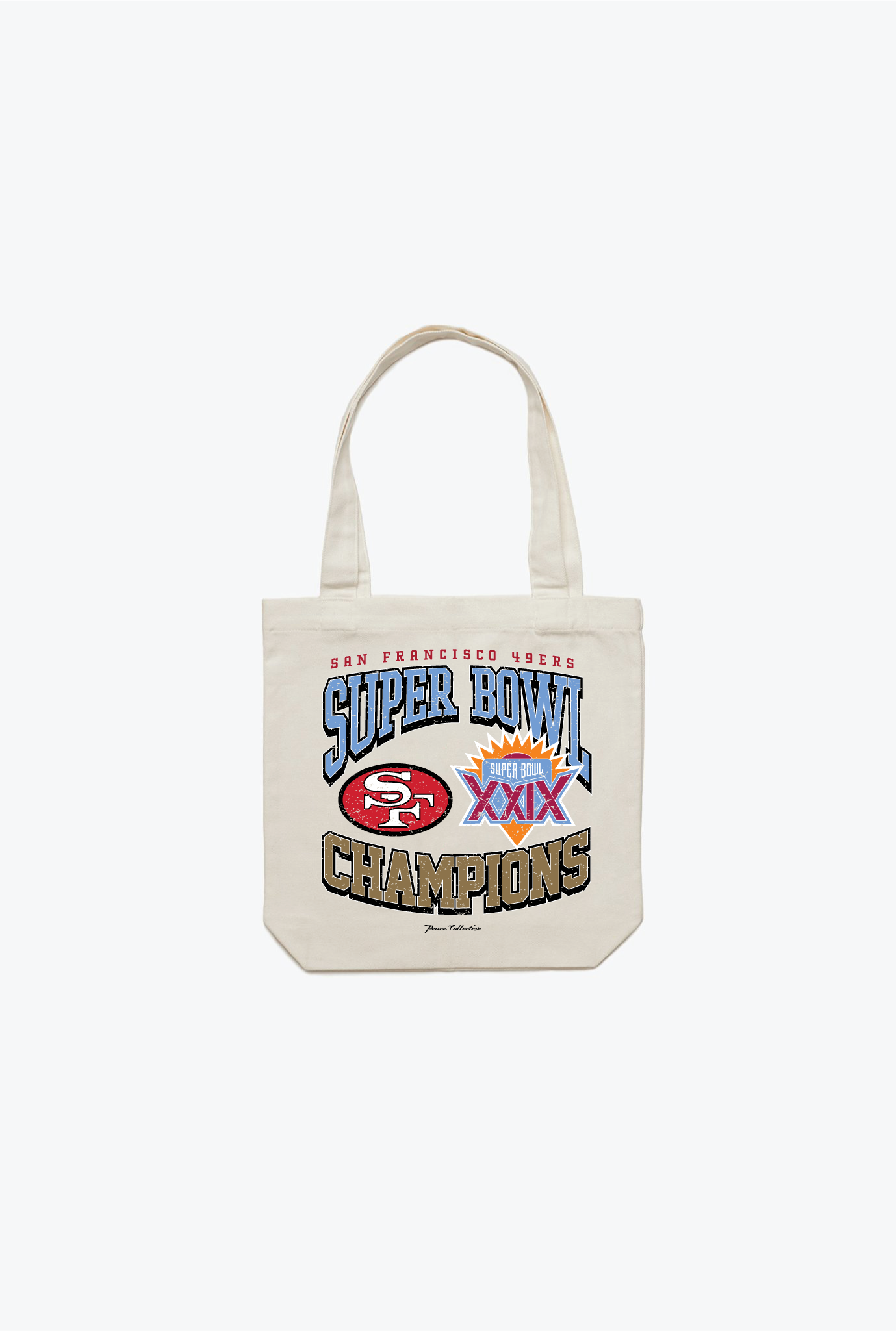 San Francisco 49ers Super Bowl XXIX Tote Bag - Ivory