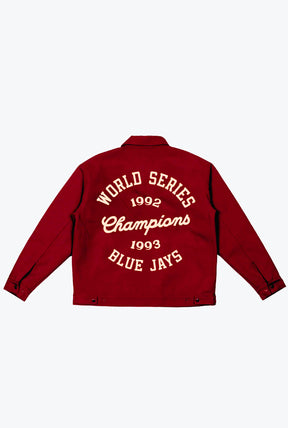 Veste de travail des Blue Jays de Toronto, champions 1992/1993 - Bordeaux