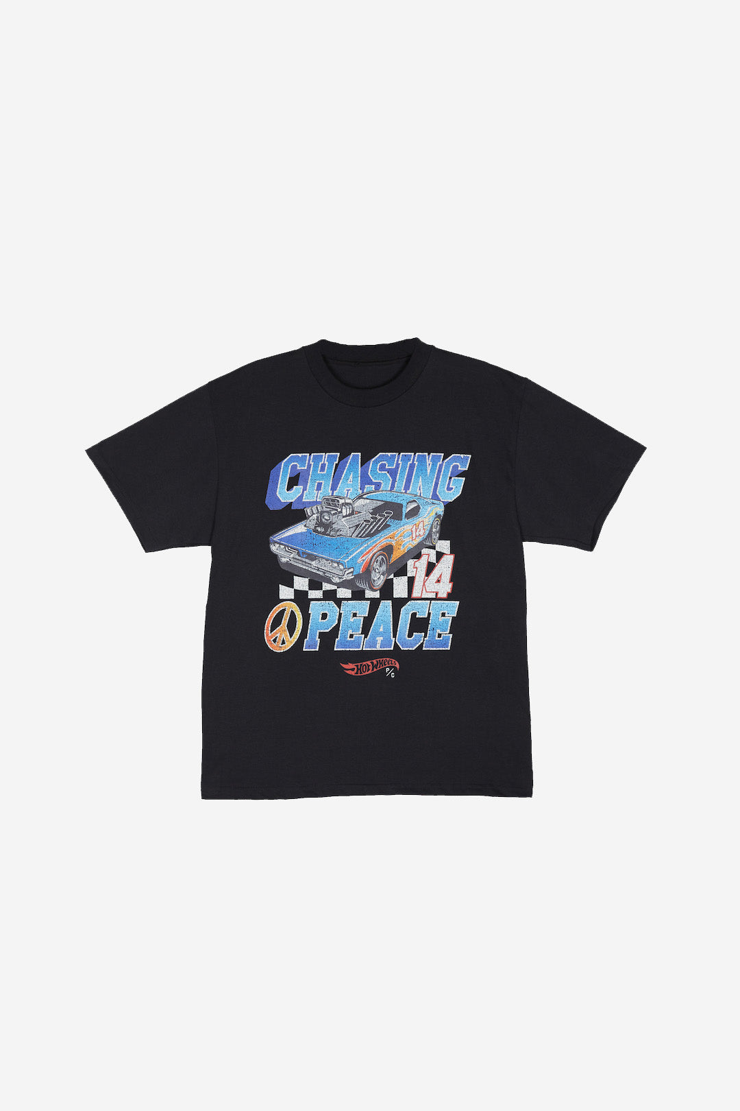 Chasing Peace Racing Heavyweight T-Shirt -  Black