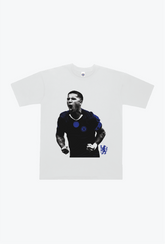 Chelsea FC: Enzo Fernández Schwergewichts-T-Shirt – Weiß