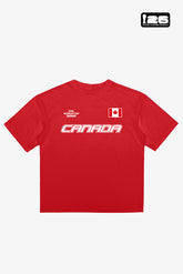 FIFA World Cup 2026™ Kanada Tri-Logo-T-Shirt – Rot