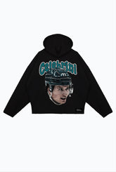 Macklin Celebrini Relaxed Hoodie - Black