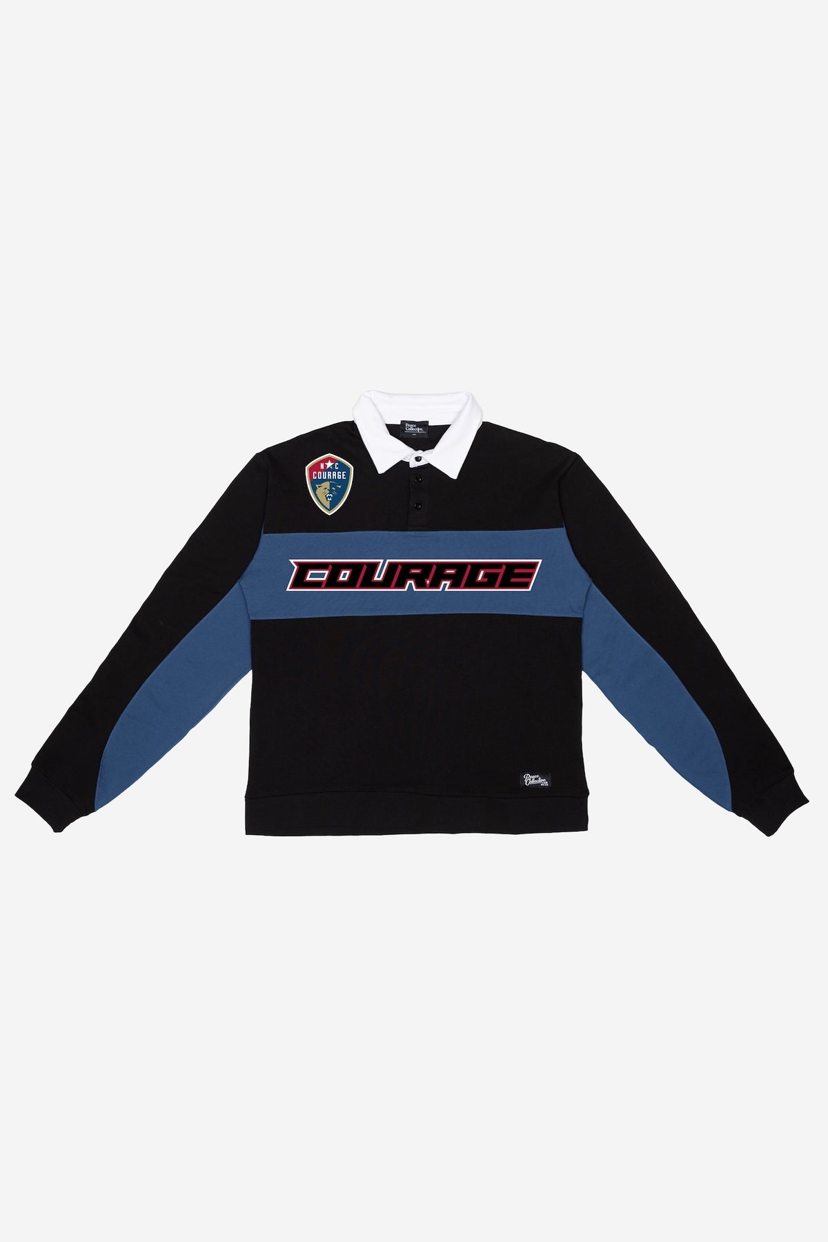 North Carolina Courage Rugby Polo - Black / Atlantic Blue