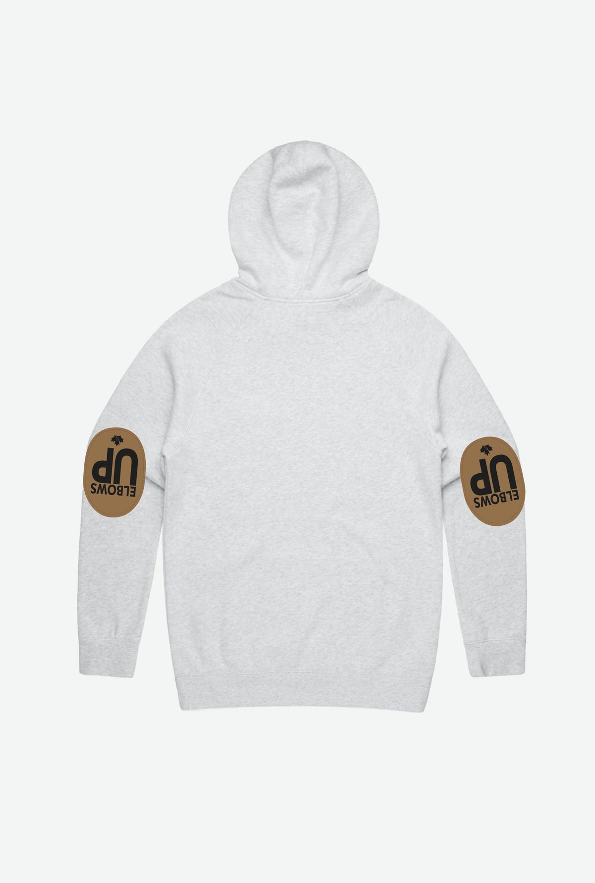Elbows Up Home is Canada Hoodie - Ash