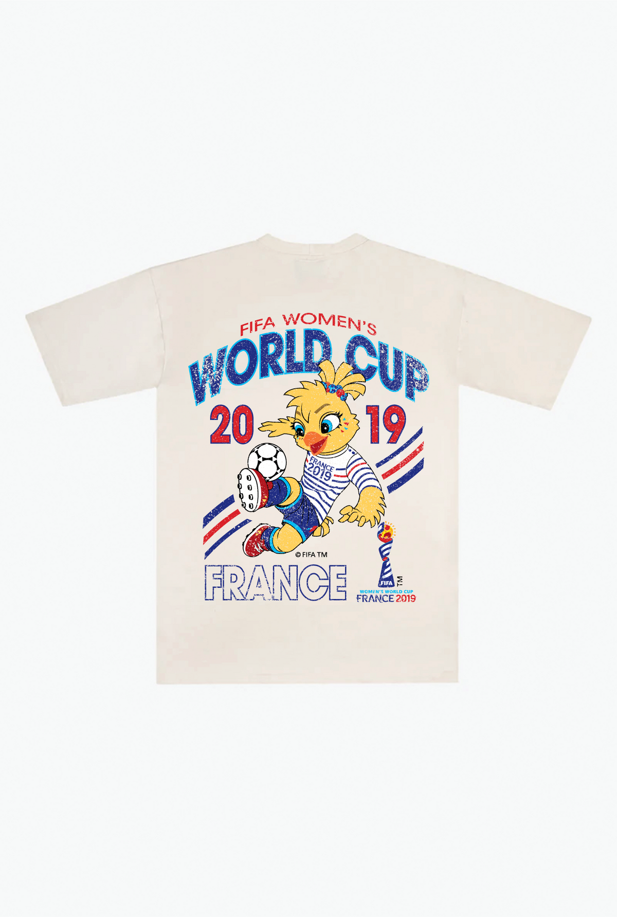 France 2019 World Cup Vintage Premium T-Shirt - Ivory