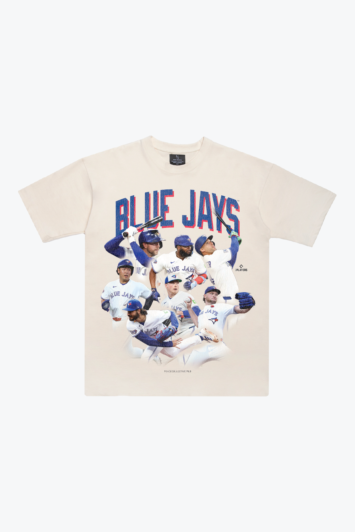 Toronto Blue Jays Team Heavyweight T-Shirt - Ivory