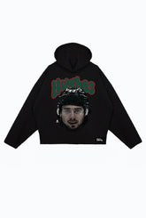 Quinn Hughes Relaxed Hoodie - Black