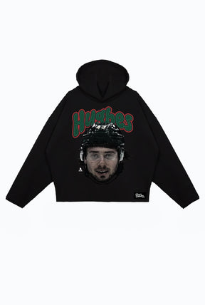 Quinn Hughes Relaxed Hoodie - Black