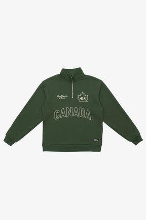 P/C x John Tavares Canada Heavyweight Quarter Zip - Forest Green
