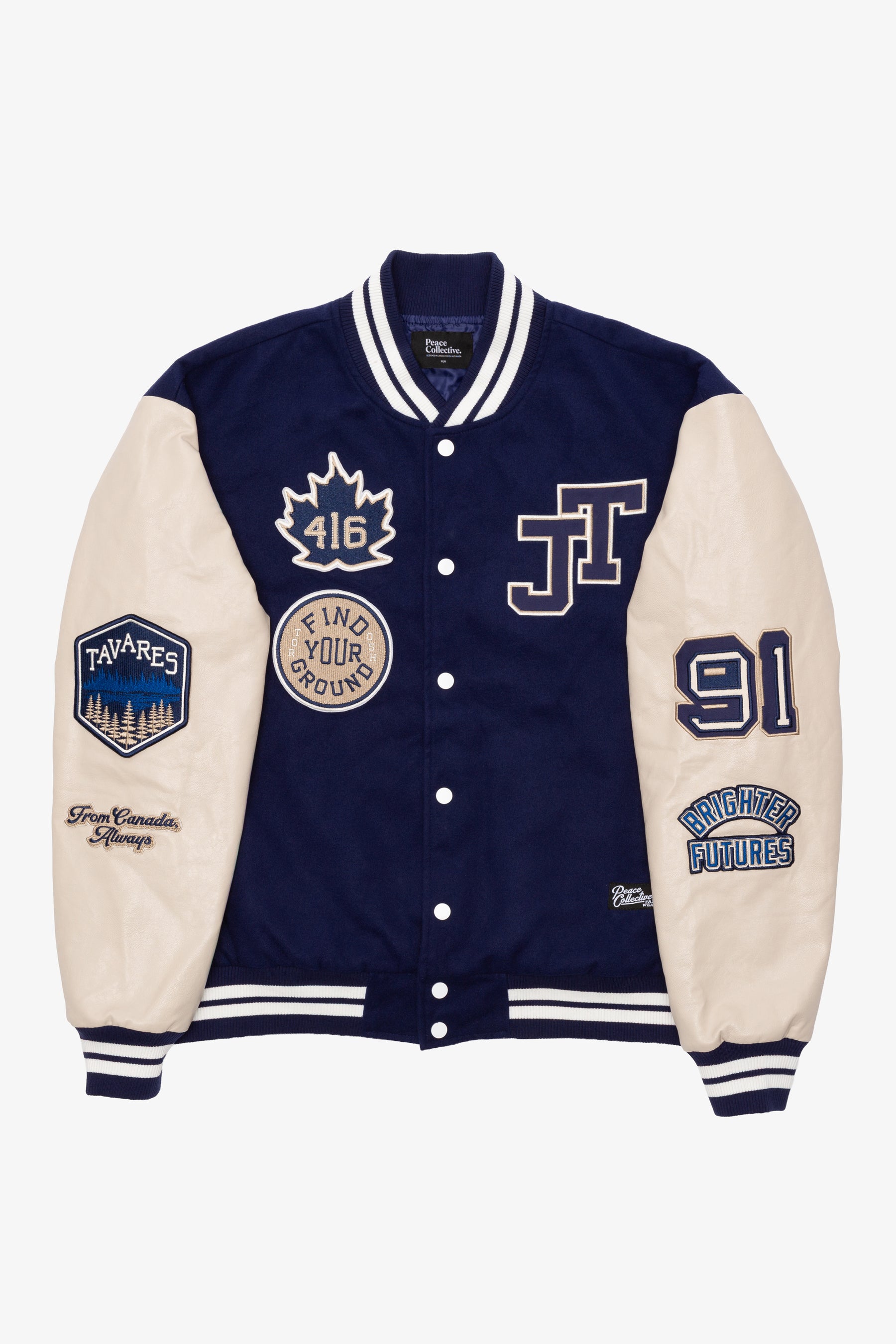 P/C x John Tavares Varsity Jacket - Navy