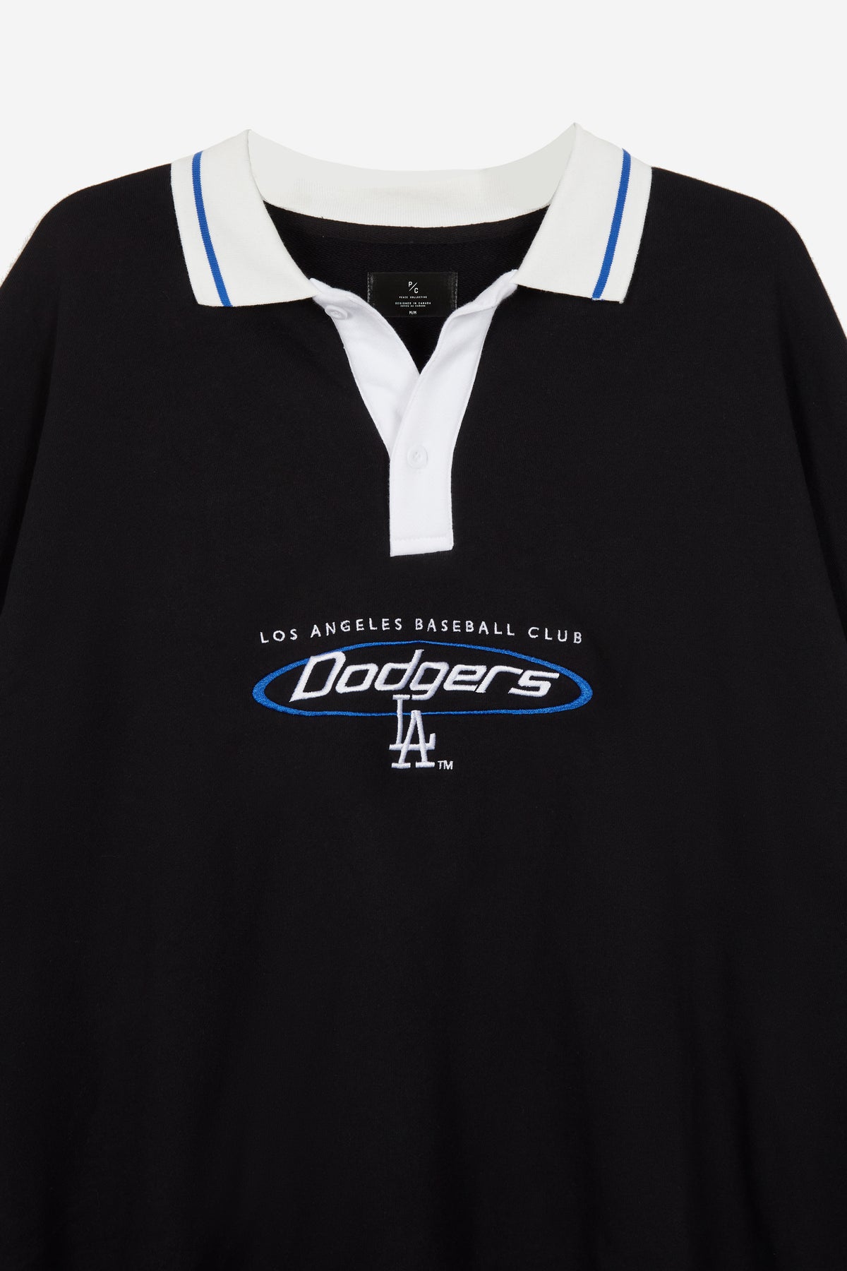 Los Angeles Dodgers Oversized Rugby - Black