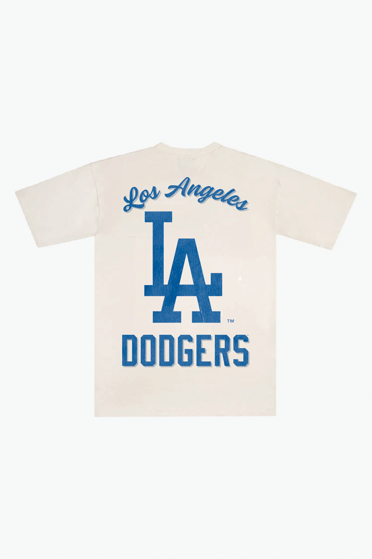 Los Angeles Dodgers Team Heavyweight T-Shirt - Ivory