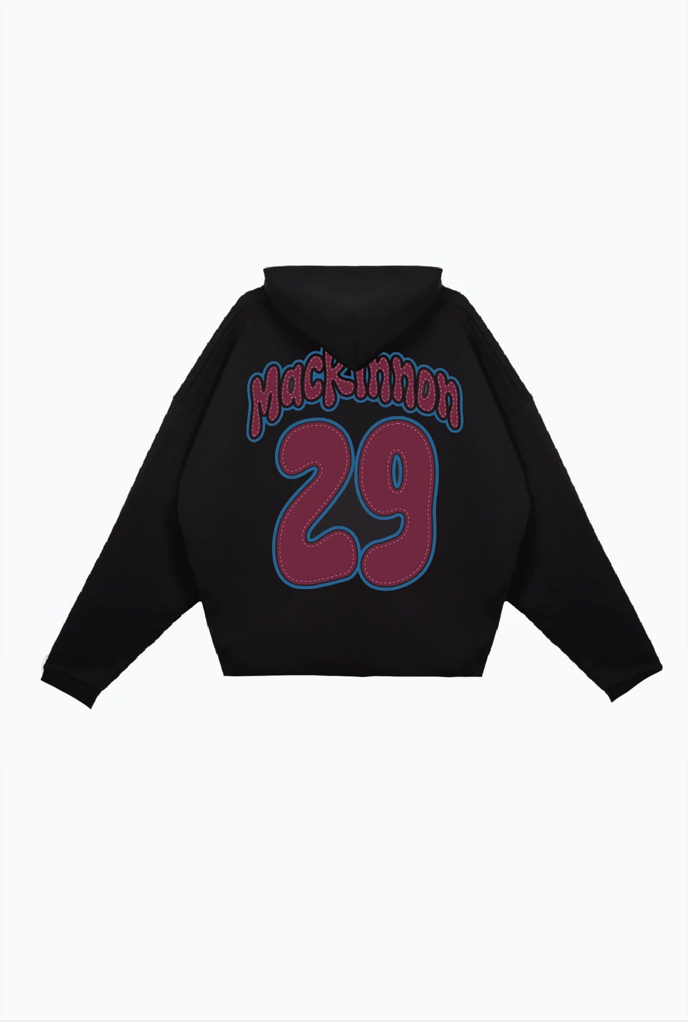 Nathan MacKinnon Relaxed Hoodie - Black