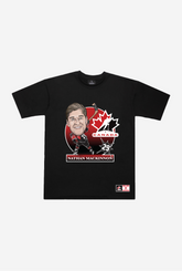 Hockey Canada Nathan MacKinnon Heavyweight T-Shirt - Black
