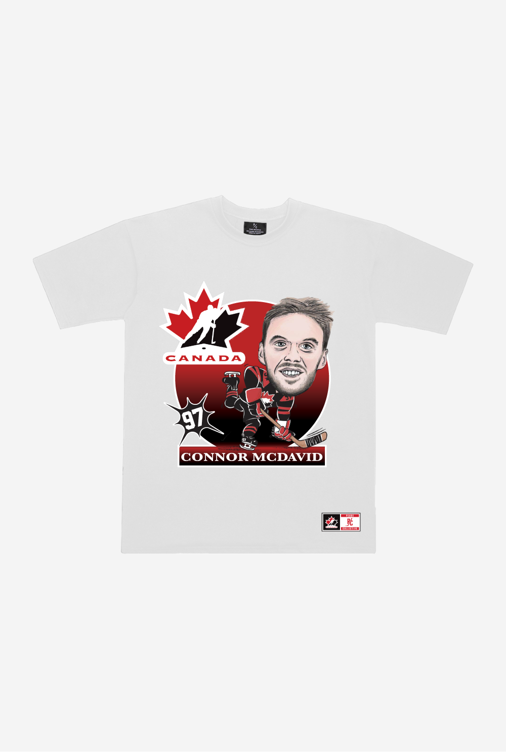 Hockey Canada Connor McDavid Heavyweight T-Shirt - White