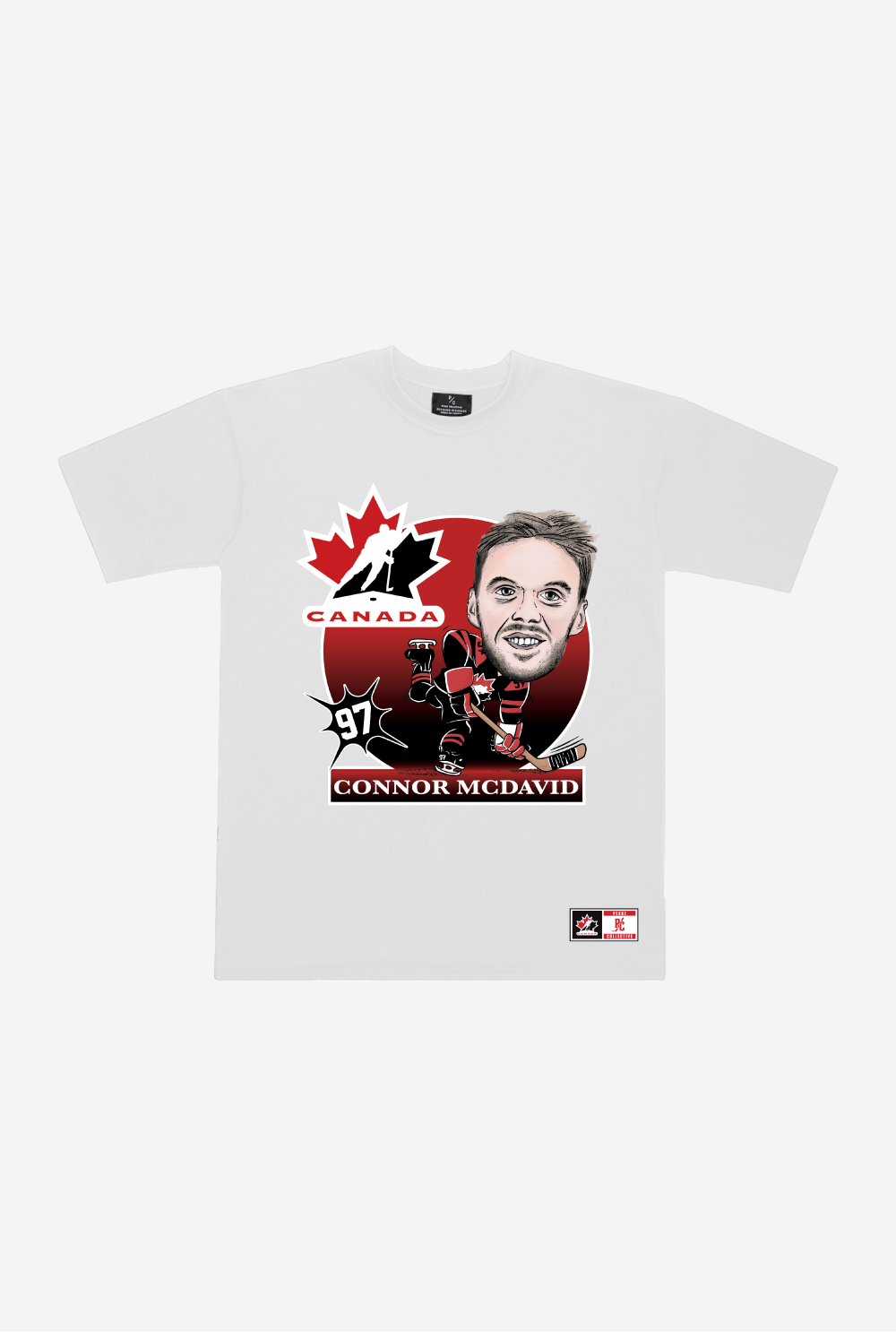 Hockey Canada Connor McDavid Heavyweight T-Shirt - White