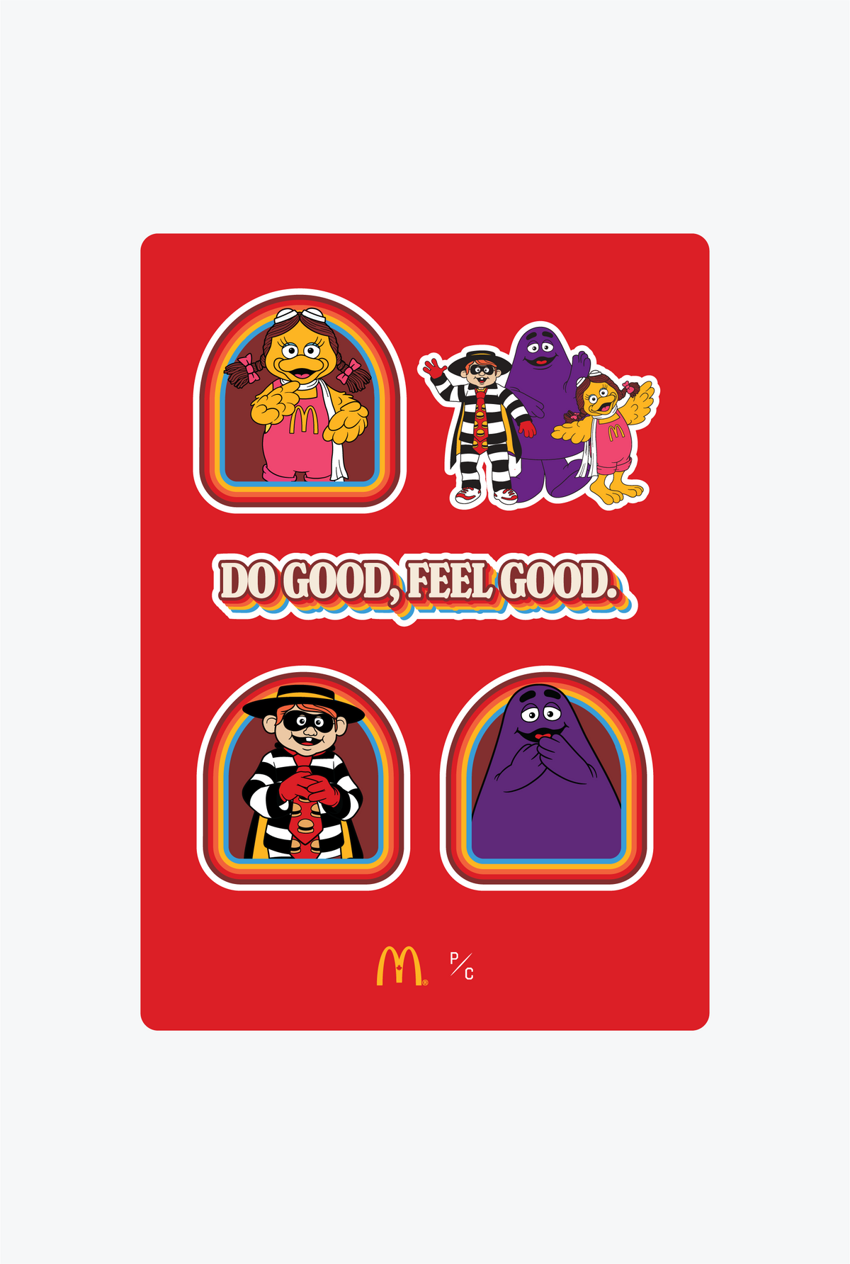 P/C x McDonald's Sticker Pack - Multi