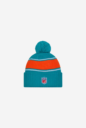 Miami Dolphins 2024 Sideline Knit Hat - Blue
