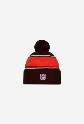Cleveland Browns 2024 Sideline Knit Hat - Brown