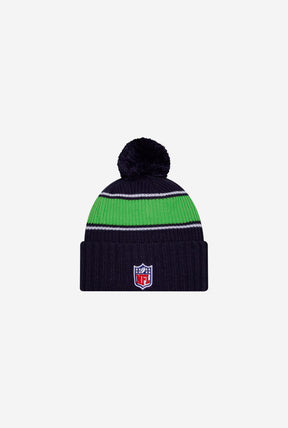Seattle Seahawks 2024 Sideline Knit Hat - Navy