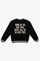 P/C x Jackie Robinson Ribbed Heavyweight Crewneck - Black