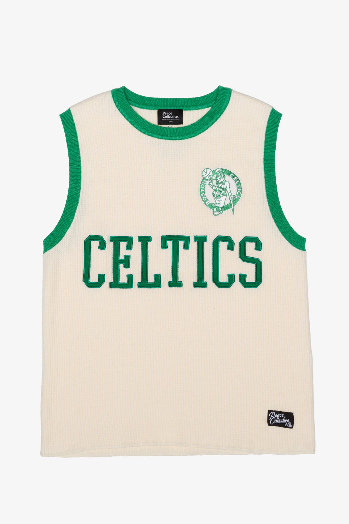 Maillot de basketball tricoté Boston Celtics - Ivoire