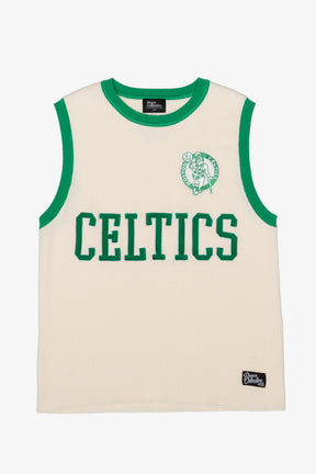 Boston Celtics Strick-Basketballtrikot - Elfenbein