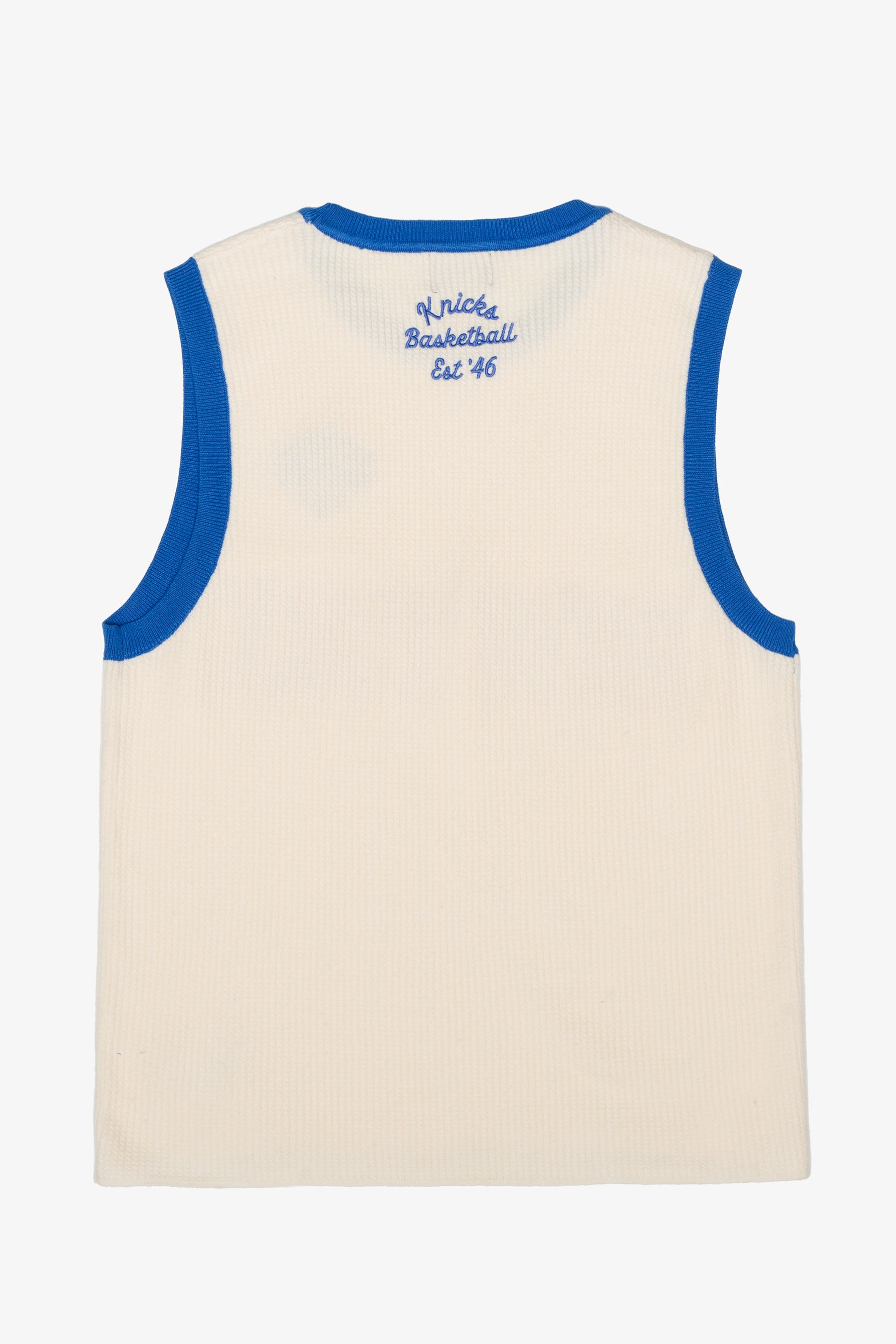 Maillot de basketball tricoté des Knicks de New York - Ivoire