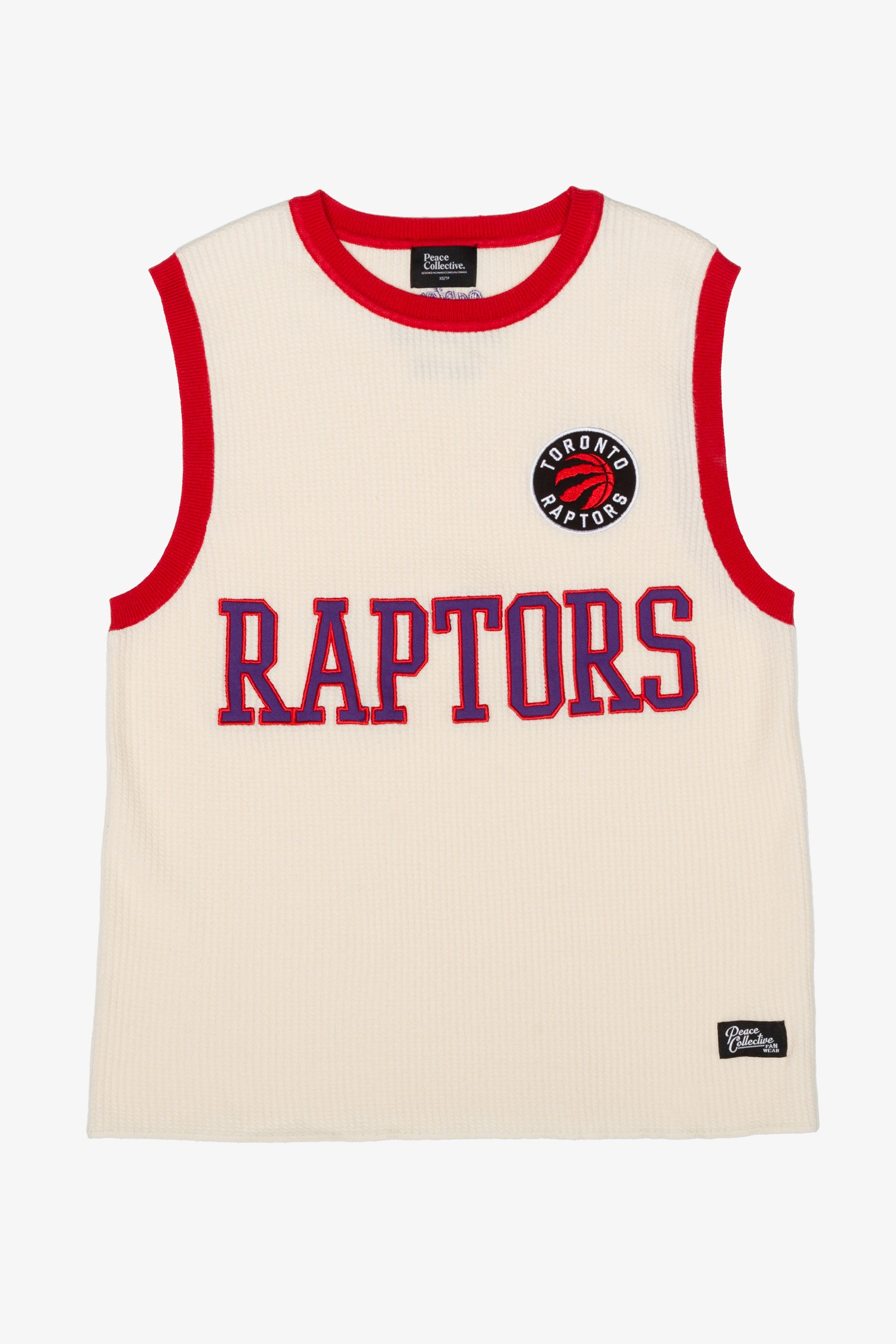 Maillot de basketball tricoté des Raptors de Toronto - Ivoire