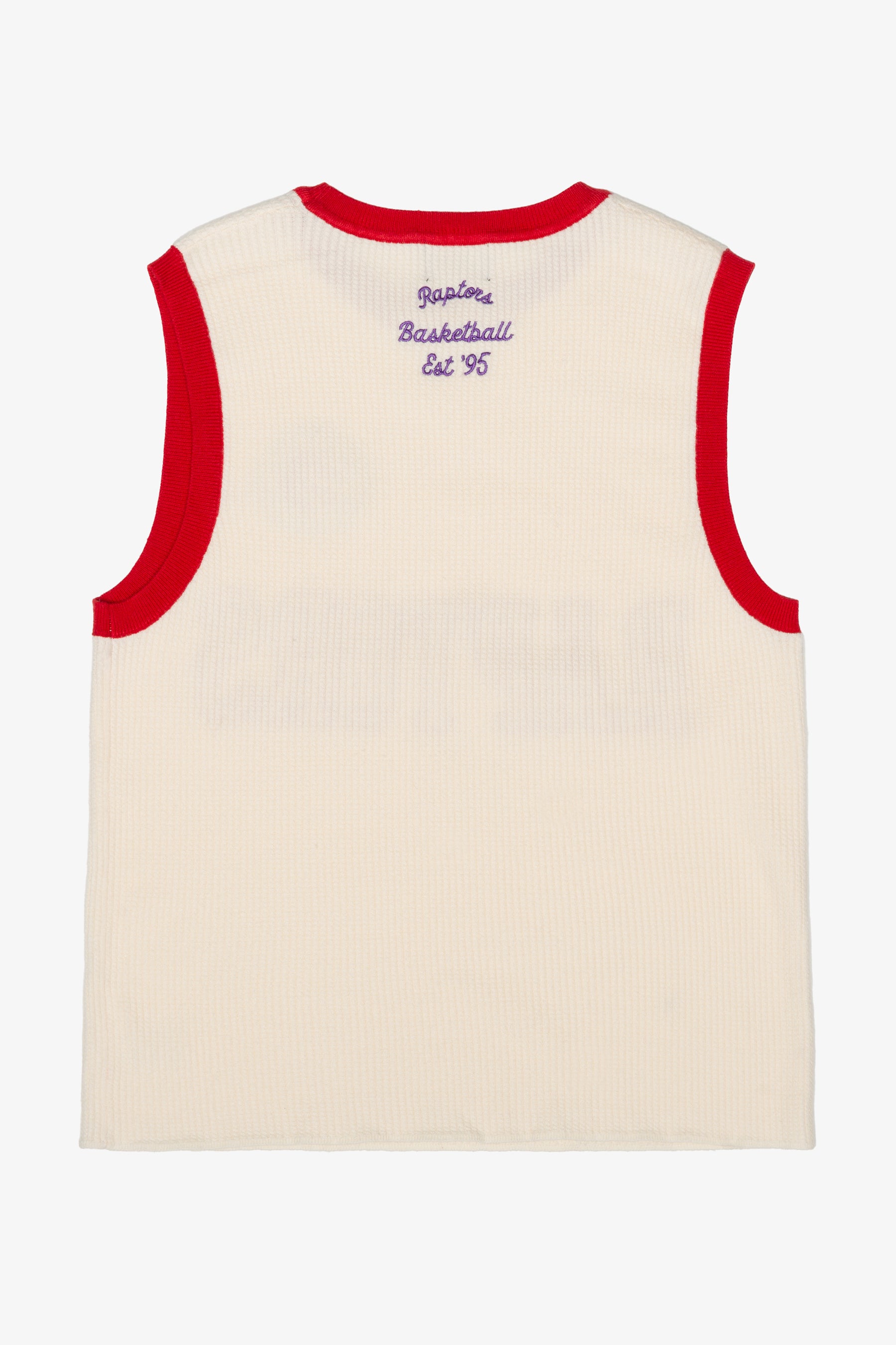 Maillot de basketball tricoté des Raptors de Toronto - Ivoire