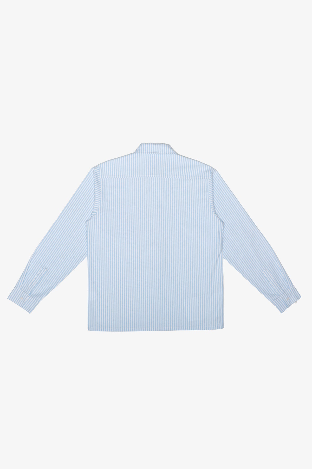 Chemise à manches longues en popeline des Los Angeles Lakers - Blanc/Bleu