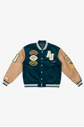 P/C x AJ Brown Varsity Jacket - Green