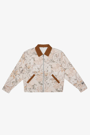 Peace Corduroy Work Jacket - Floral