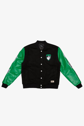 Boston Legacy FC Patchwork Letterman Jacket - Black / Green
