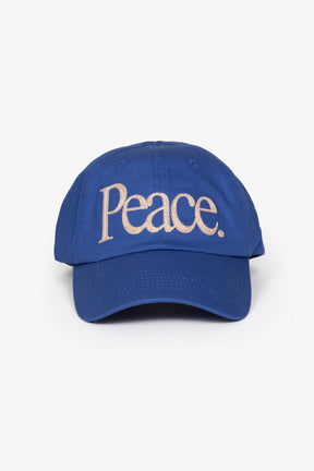 Peace Pigment Dye Dad Cap - Navy