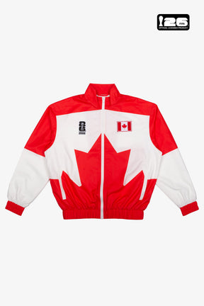 FIFA Weltmeisterschaft 2026™ Kanada Nylon-Trainingsjacke – Weiß/Rot
