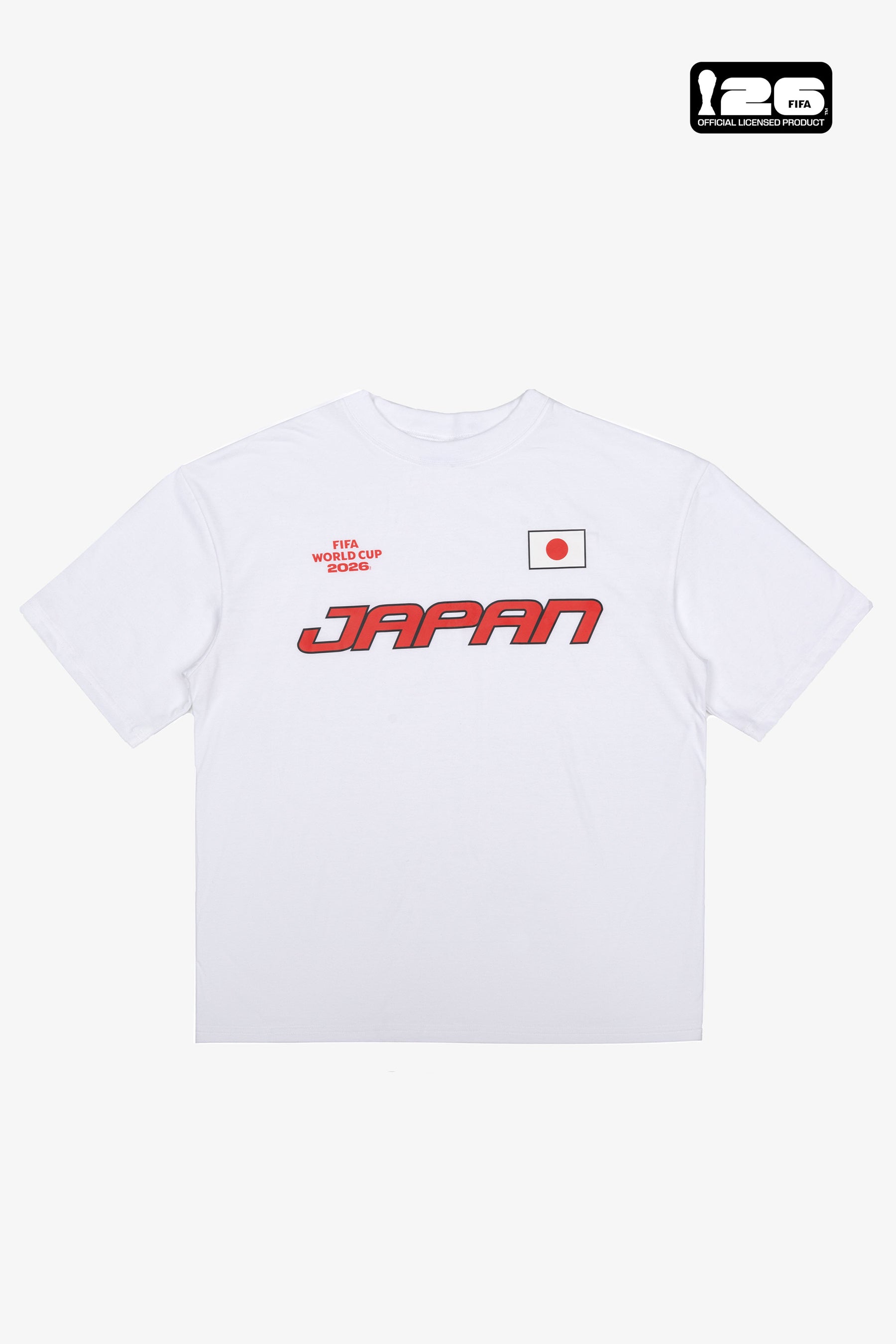 T-shirt blanc à trois logos du Japon pour la Coupe du Monde de la FIFA 2026™ - Japon
