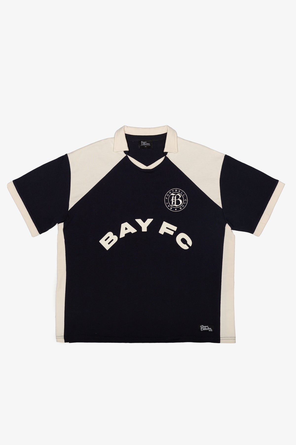 Bay FC Colour Block Jersey - Elfenbein/Marineblau