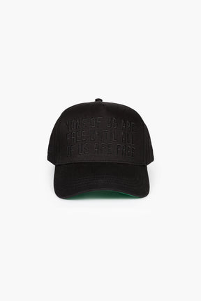P/C x Jackie Robinson: Until All of Us are Free Pigment Dye Dad Cap - Schwarz