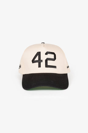 P/C x Jackie Robinson: Until All of Us are Free Dad Cap - Elfenbein/Schwarz
