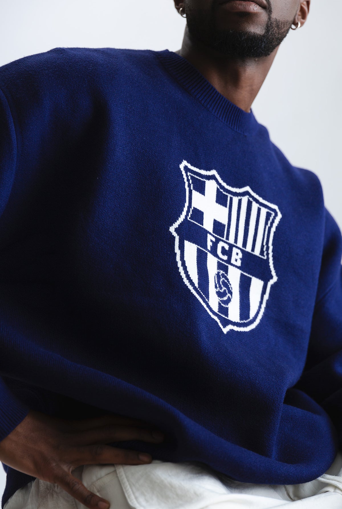 FC Barcelona Knit Sweater - Navy