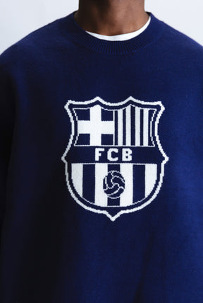 FC Barcelona Knit Sweater - Navy