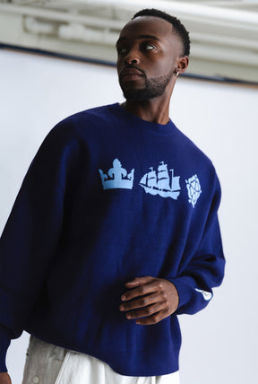 Manchester City Knit Sweater - Navy