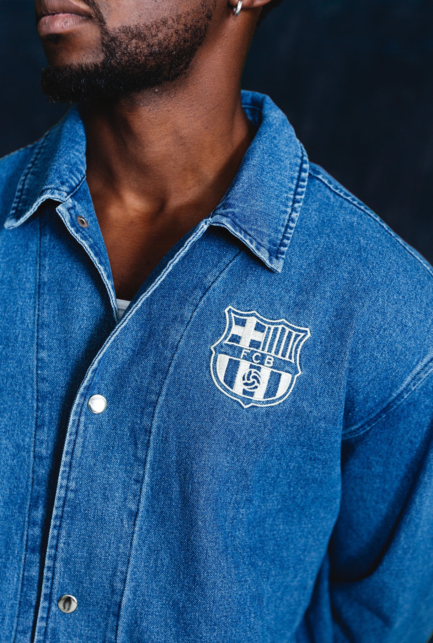 FC Barcelona Coach Jacket - Denim